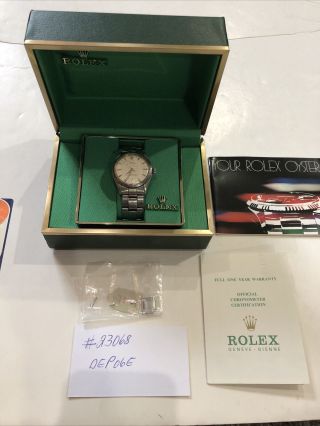 Rolex Oyster - Perpetual Stainless Steel Automatic 1979 ? Box Paperwork