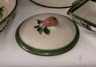 John Taylor Louisville Ky Pottery Harvest Pear Round Casserole Cover