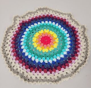 20 Inch Crocheted Mandala,  Doily,  Or Easy Chair Headrest Cover