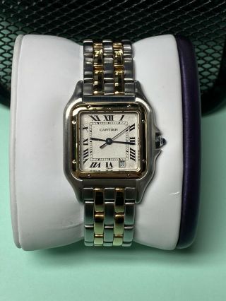 Cartier Panthere 18kt Yellow Gold And Stainless Steel Women 