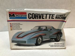 Vintage Monogram 1/24 Scale Corvette Street Machine Model Kit