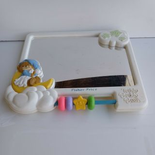 Vintage Fisher Price Teddy Beddy Bear Mirror Baby Bed Attachment