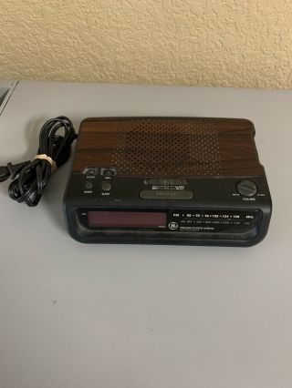 Vintage Ge Digital Fm/am Alarm Clock Radio 7 - 4613a