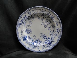 Spode Clifton For Laura Ashley,  Blue Floral: Salad Plate (s),  7 1/2 "