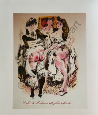 Berthomme De Saint - André Erotic Sex Antique Love Art Ass Moulin Rouge Paris 1927