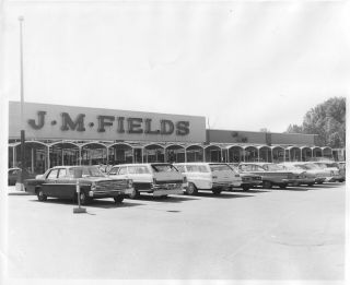Rp J.  M.  Fields Store 8 " X 10 " Vintage Glossy Photo