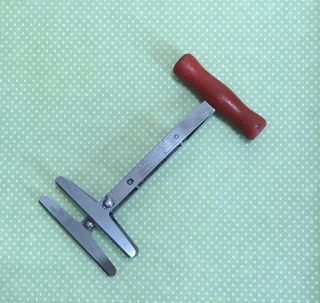 Antique Chopper Spring - Loaded Foley Stainless Blades Red Handle Kitchen Tool