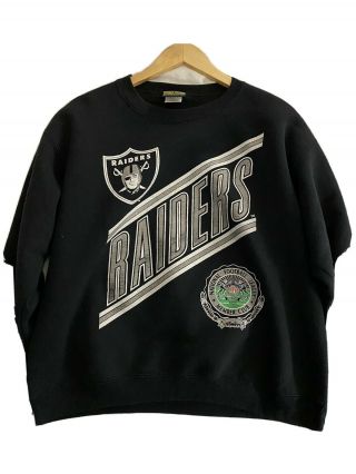 Vintage Home Team Los Angeles Raiders 90s Nfl Football Crewneck Sweatshirt Large