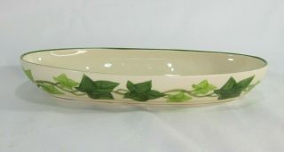Vintage Ivy Relish Dish I Love Lucy Made In California 1949 - 1953 Green Rim