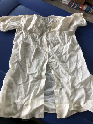 Isabel Orleans Vintage Hand Made Baby Infant Dress White Gown