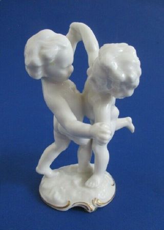 Hutschenreuther Cherubs Dancing Porcelain Figurine Signed K Tutter Numbered