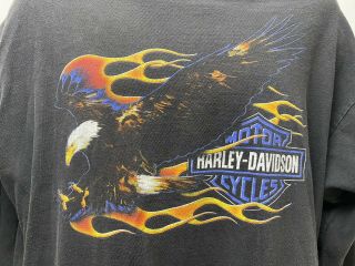Harley Davidson Hd Motorcycles Sacramento Ca Black T - Shirt Men’s Xl Made Usa