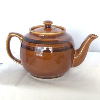 Vintage " Brown Betty " Teapot Sadler,  England,  Light & Dark Browns