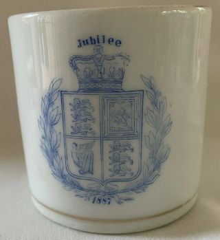 Antique Queen Victoria 1887 Golden Jubilee Mug With Royal Coat Of Arms