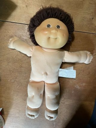 Cabbage Patch Kids Brown Hair And Eyes Naked Has Dimple