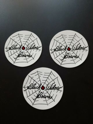Vintage Black Widow Bows Stickers (3)