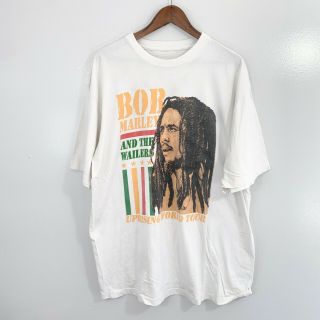 Vintage Bob Marley Uprising Tour Short Sleeve T Shirt Men 