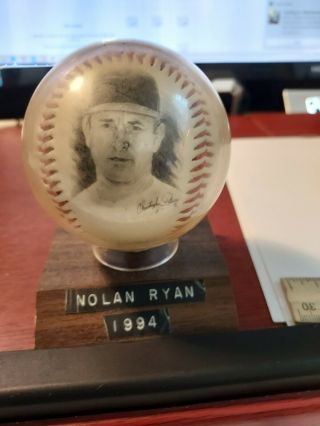 Mlb Presents Vintage Commemorative Signed Baseballs Rare Find (nolan Ryan)
