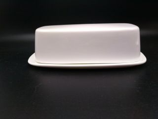 Bone China Covered Butter Dish By Fitz & Floyd Nevaeh Everyday White Series