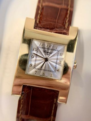 Vintage 1990’s Iconic Chopard “h” Watch 18k Gold