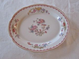 Antique Vintage Syracuse China Bombay Small Oval Platter Serving Dish 9 1/2 "