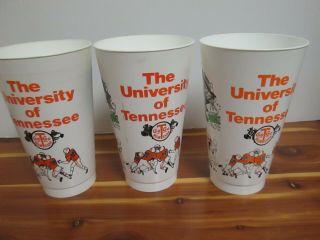 3 - Vintage 1970s University Of Tennessee Volunteer Football Stadium Souvenir Cup