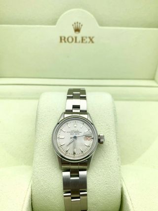 Rolex Ladies Oyster Perpetual Day Date Watch - Vintage,  Estate - 7.  5 " Wrist Watch