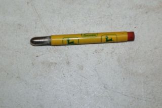 Vintage John Deere Bullet Advertising Pencil W/ 3 Emblems Jd