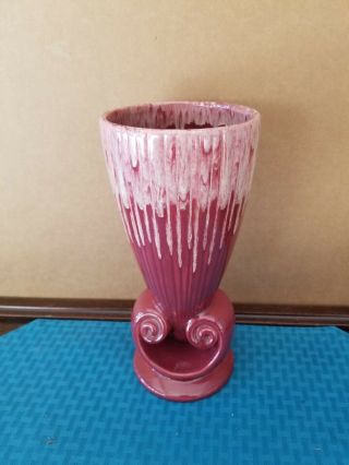 Vtg Royal Haeger 10 " Pottery Drip Glaze Vase