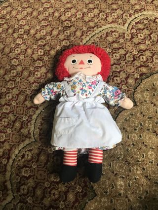 Vintage Knickerbocker Raggedy Ann Doll - 14 Inches Tall