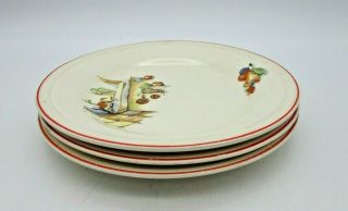 Vintage Edwin M.  Knowles Set Of 3 Plates Mexicana Hacienda Theme