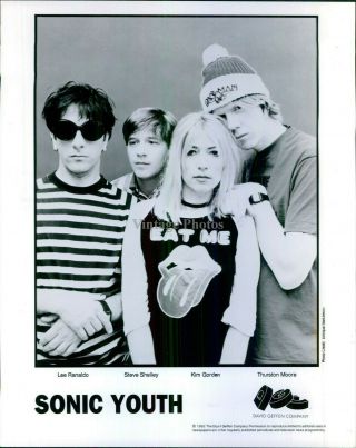 1995 Kim Gordon Thurston Moore Sonic Youth Rock Band Ranaldo Music Photo 8x10