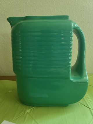 Vintage Dark Green Hall China For Westinghouse Water / Juice Pitcher No Lid