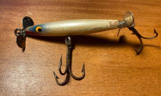 Eger Baby Dillinger 2 1/2 " Vintage Floating Wood Lure - Top Water Buzzer