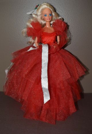 Vintage Barbie - 1988 Happy Holidays Special Edition Barbie,  First In Series