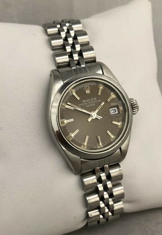 Vintage Rolex Oyster Perpetual 6916 Automatic Stainless 26mm Ladies Wristwatch