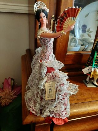 Vintage Marin Chiclana Senoria Andaluz Spanish Flamenco Dancer Costume Doll