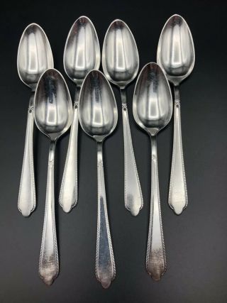 Holmes And Edwards Inlaid Silverplate Guest Of Honor 1935 Is 7 Teaspoons