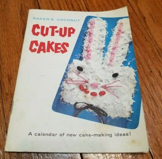 Vintage Bakers Coconut Cut Up Cake Party Holiday Ideas Kids Book 1956 Calendar