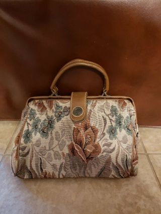 Vintage Capezio Tapestry Purse Handbag