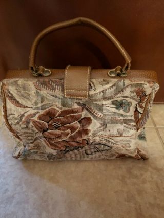 Vintage Capezio Tapestry Purse Handbag 3