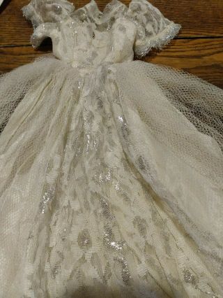 Vintage Factory Made Dress For 13 - 14 " Doll 1950s,  Fancy Netting