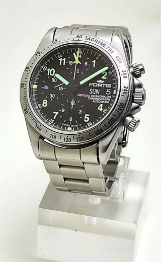 Fortis Official Cosmonauts Chronograph Lemania 5100 Reference Number: 602.  22.  142