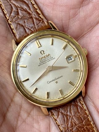 Omega Constellation 168004/14 18k Yellow Gold Cal 561 Automatic Movement