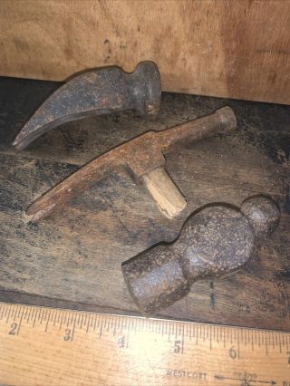 Antique Hammer Heads - Cobbler Hammer - Unique Claw Hammer,  Ball Peen.