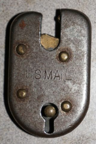 Antique Vintage " U S Mail " Pad Lock