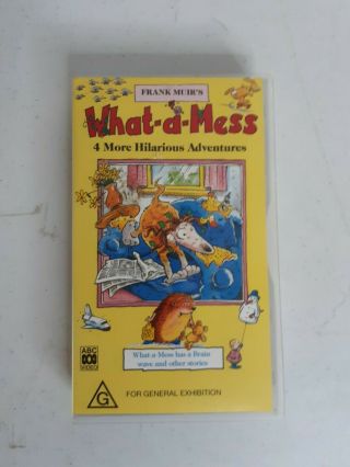 Vintage Abc For Kids - What - A - Mess By Frank Muir Vhs Video Tape