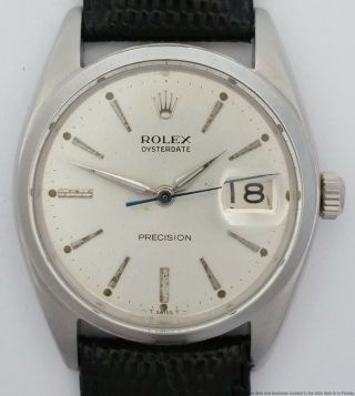 Vintage Rolex 6694 Oysterdate Precision Mens Wrist Watch