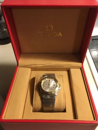 Omega Constellation Automatic Chronometer Ss - 18k Gold Mens Speedmaster Watch