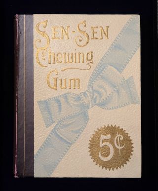 Antique 1905 Sen - Sen Chewing Gum Store Display Book Safe Box Graphics
